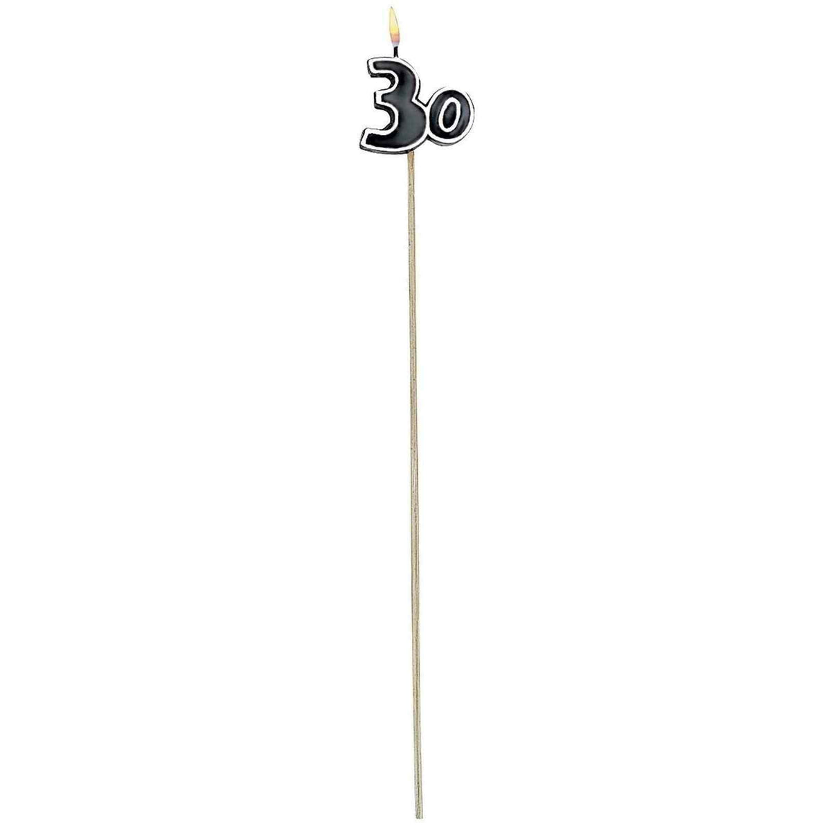30Th Celebration Candles On A Stick