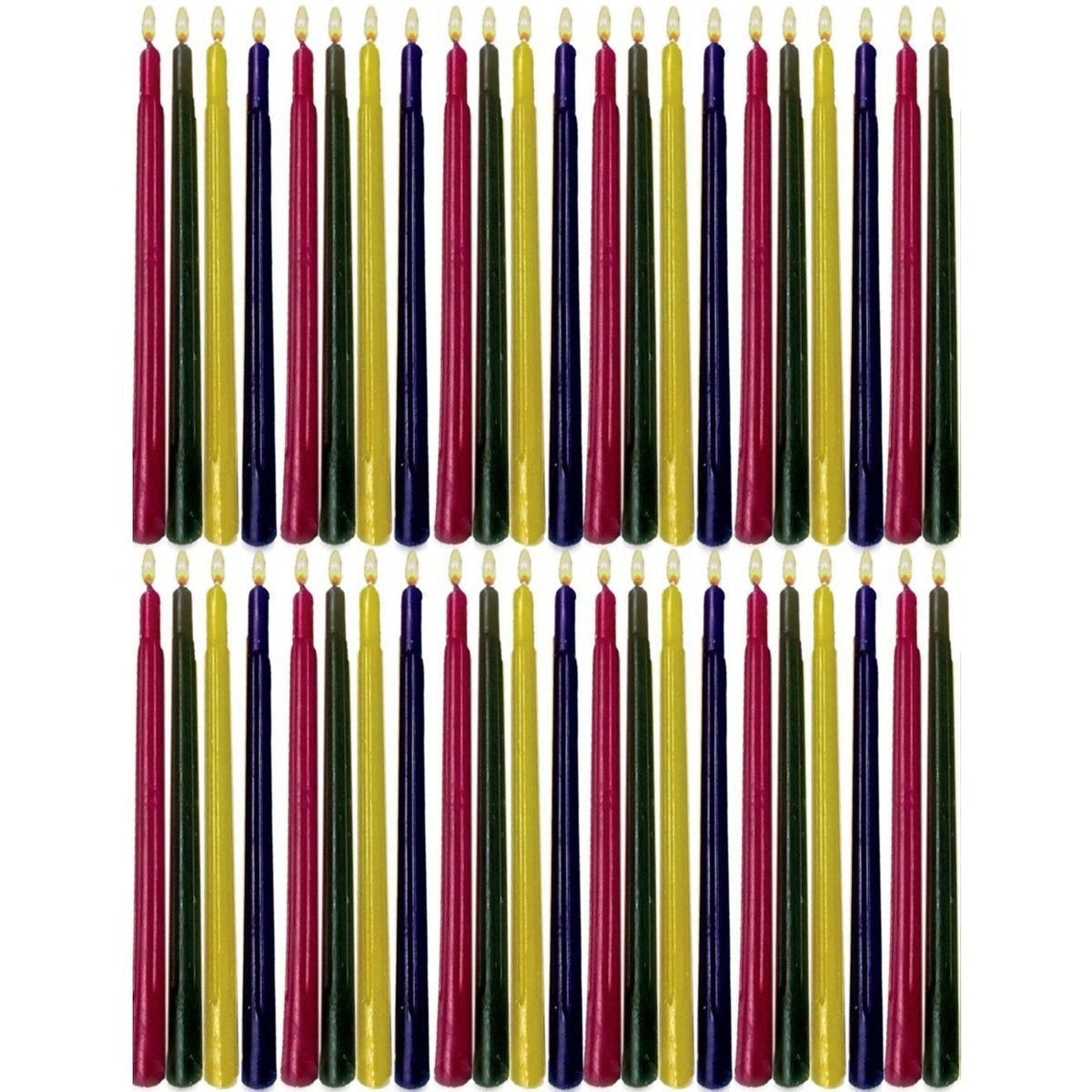 Chanukah Candles, Multicolor, 44/Color Box