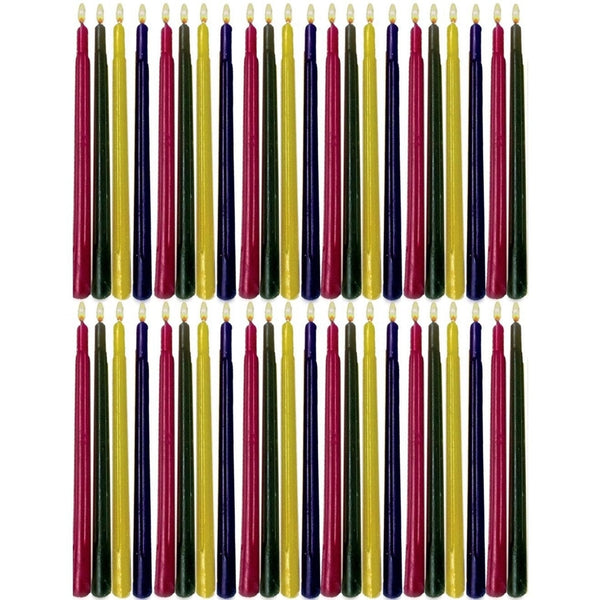 Chanukah Candles, Multicolor, 44/Color Box