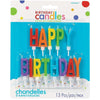 Happy Birthday Letter Candles - Primary