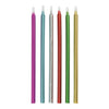 Metallic Birthday Candles 5" - Assorted, 12 Count