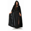 Cape - Velvet Hooded Lined Black