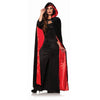 Cape - Velvet Hooded Lined Red