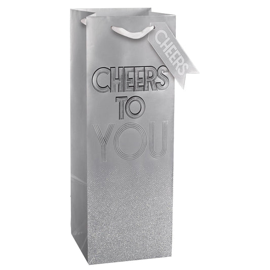 Cheers To You Bottle Bag W/ Gift Tag