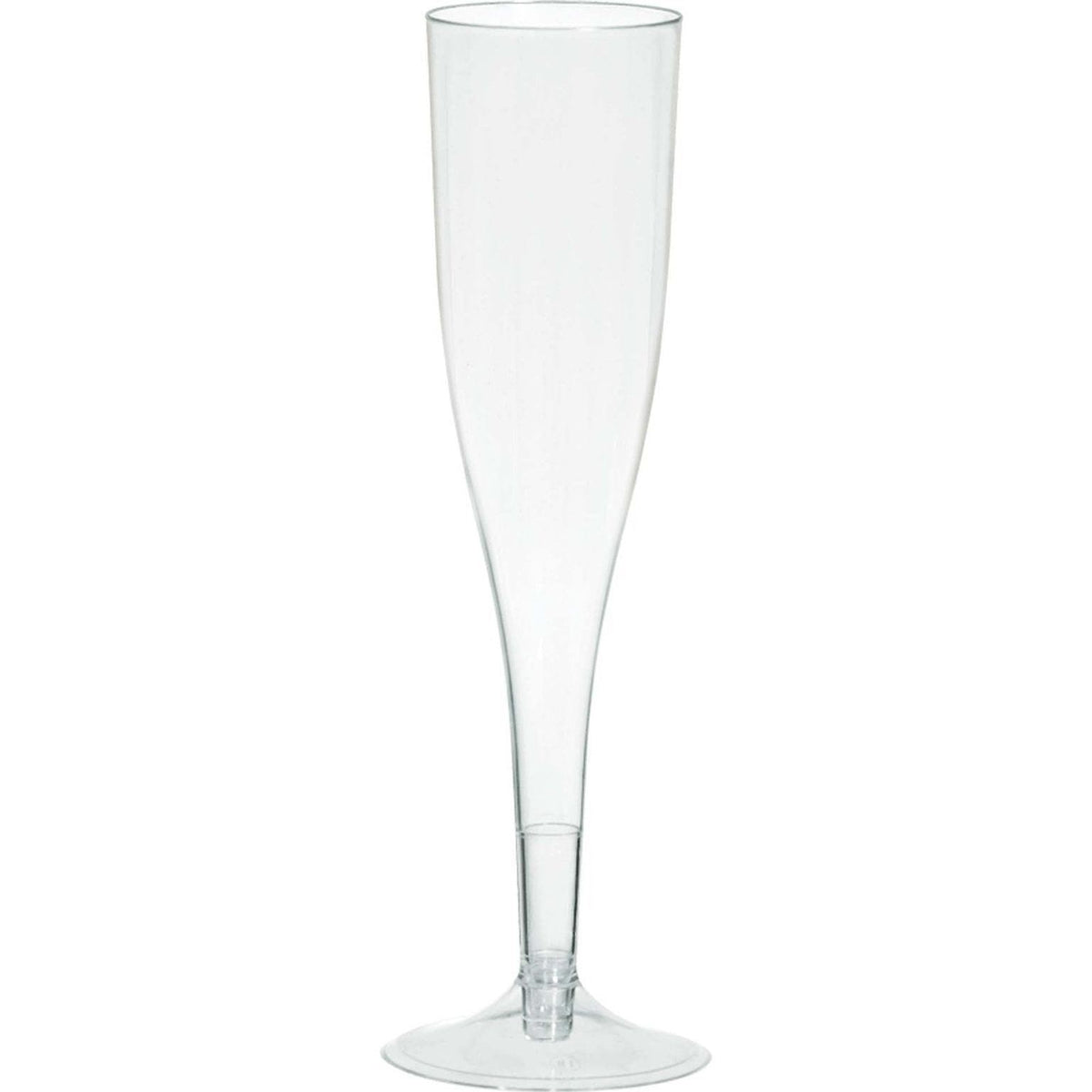 Clear Plastic Champagne Flutes - Big Party Pack