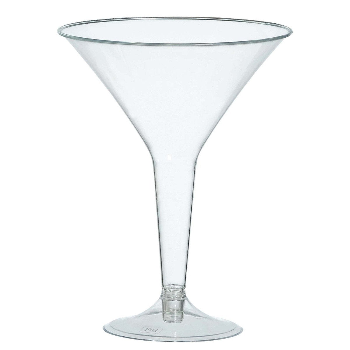 Clear Plastic Martini Glasses - Big Party Pack