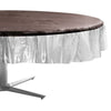Clear Round Plastic Table Cover, 84"