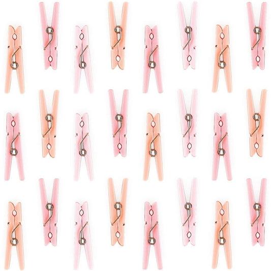 Clothespins Favors - Pink, Multi