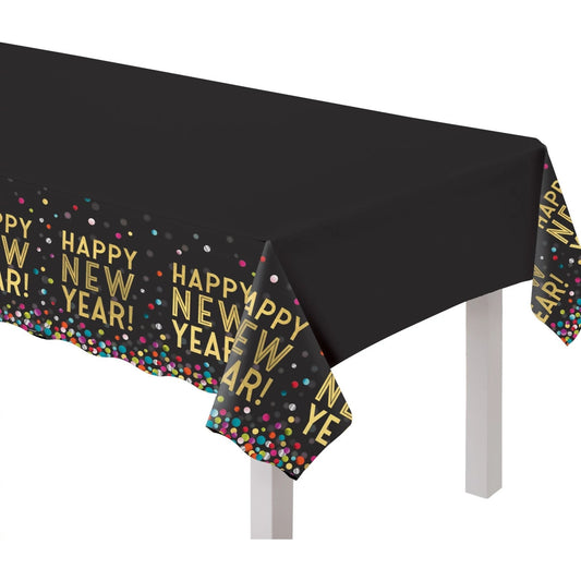 Colorful Confetti Plastic Table Cover