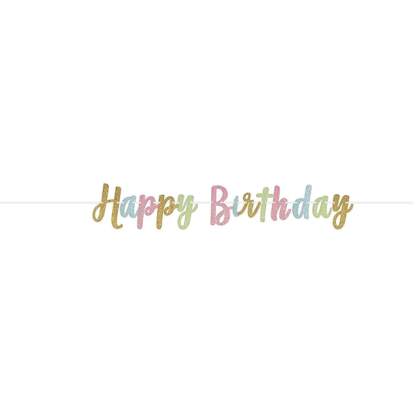 Confetti Fun Glitter Letter Banner