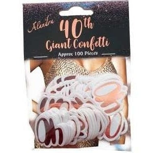 Confetti - Rose Gold 40Th