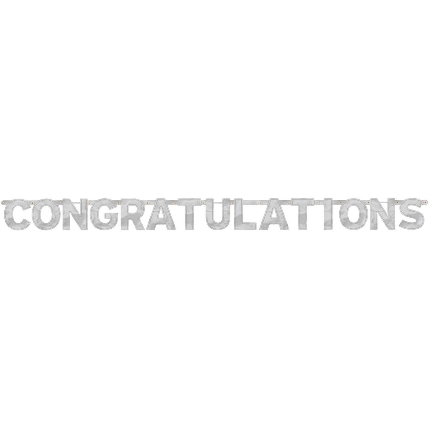 Congratulations - Large Foil Letter Banner