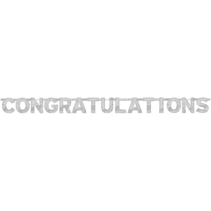 Congratulations - Large Foil Letter Banner