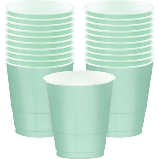 Cool Mint Plastic Cups