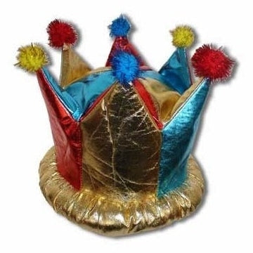 Crown - Multi Lame' W/Poms