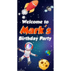 Customizable Deluxe Door Banner - Outer Space Birthday