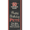 Customizable Deluxe Door Banner - Vintage Dude
