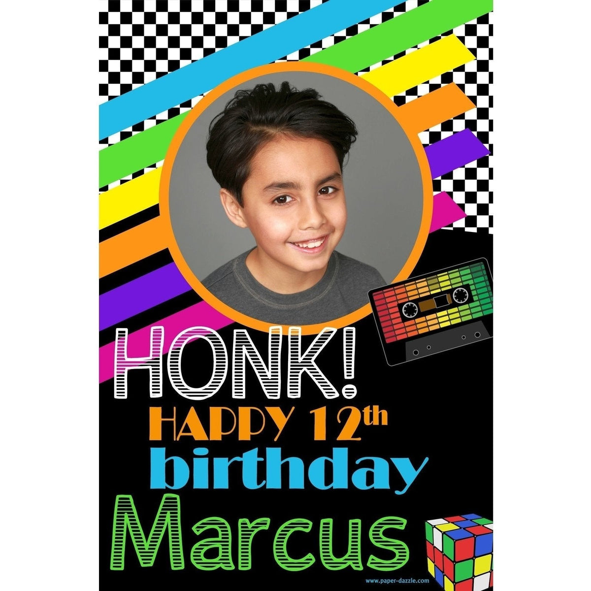Customizable Yard Sign / Lawn Sign Birthday 80's W/PiCounture