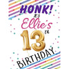 Customizable Yard Sign / Lawn Sign Birthday Rainbow Balloon