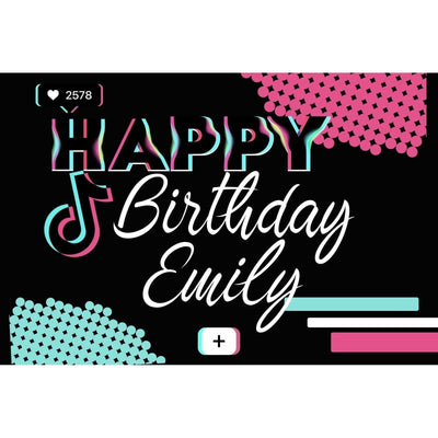 Customizable Yard Sign / Lawn Sign Birthday - Tik Tok Inspired Style