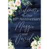 Customizable Yard Sign / Lawn Sign Welcome Anniversary Floral Navy