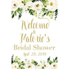 Customizable Yard Sign / Lawn Sign Welcome Bridal Shower Floral Ivory