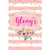Customizable Yard Sign / Lawn Sign Welcome Bridal Shower Blush Stripe