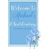 Customizable Yard Sign / Lawn Sign Welcome Christening Blue