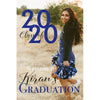 Customizable Yard Sign / Lawn Sign Welcome Grad Photo Backdrop Blue Glitter