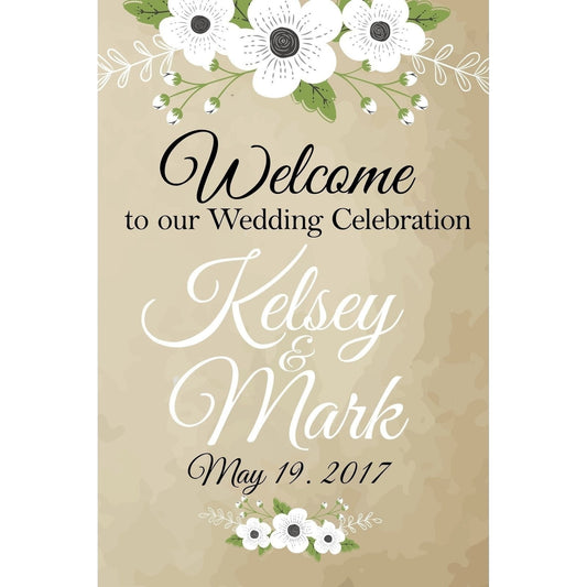 Customizable Yard Sign / Lawn Sign Welcome Wedding Kraft