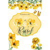 Customizable Yard Sign / Lawn Sign Welcome Wedding Floral Yellow