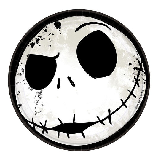 Disney Tim Burton's Nightmare Before Christmas Round Plates, 7"