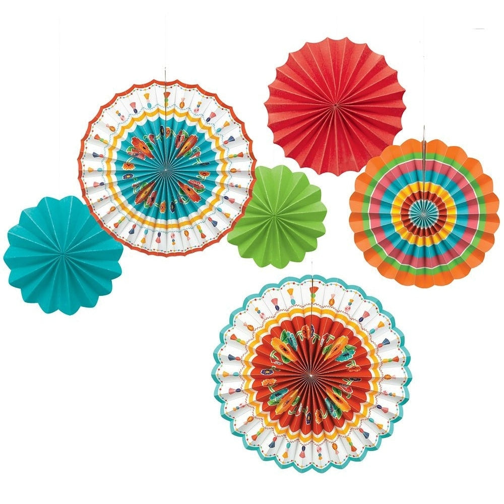 Fiesta Paper Fan Decorations