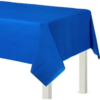 Flannel Backed Table Cover - Bright Royal Blue