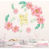Floral Baby Backdrop - Foil Hot-Stamped