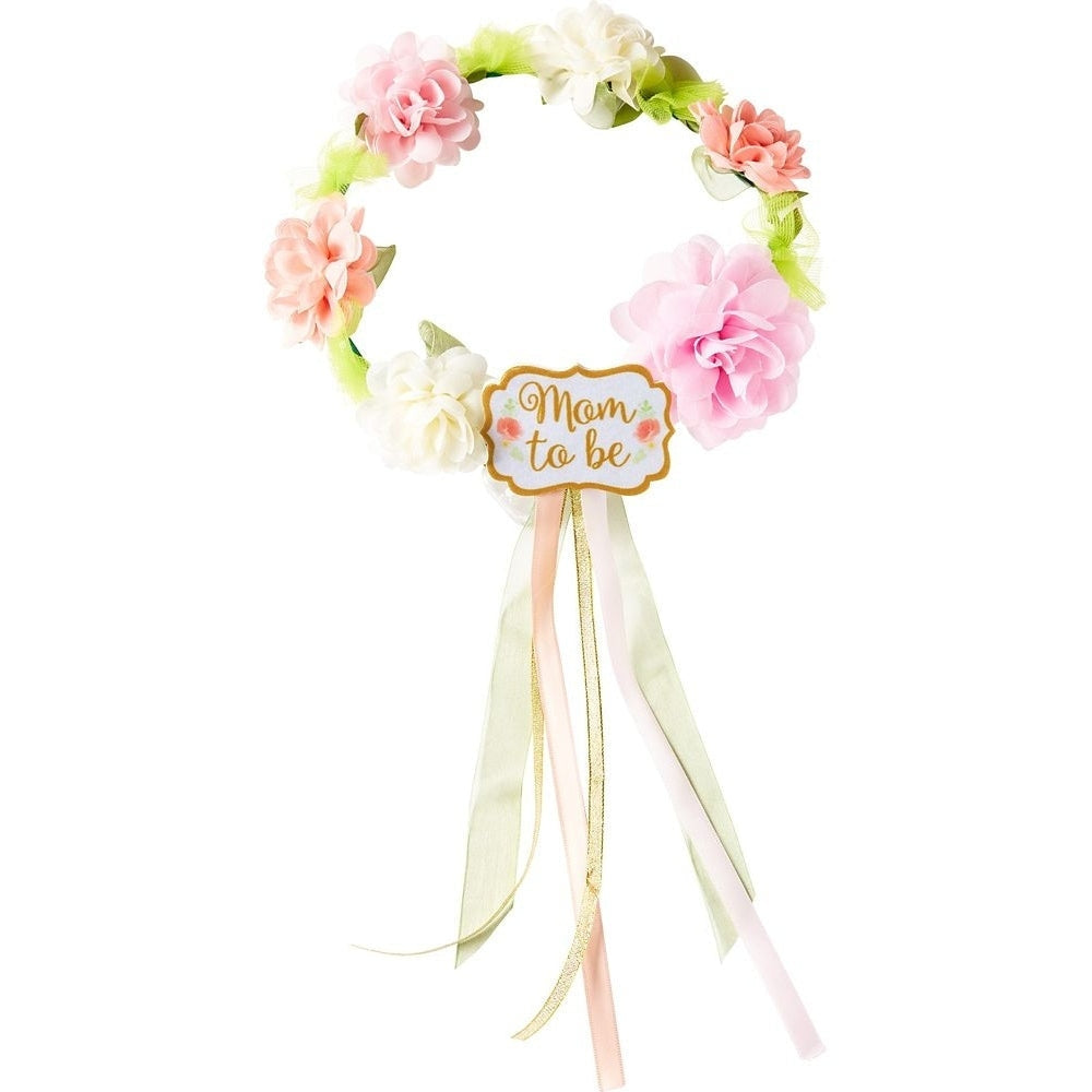 Floral Baby Mom To Be Head Garland