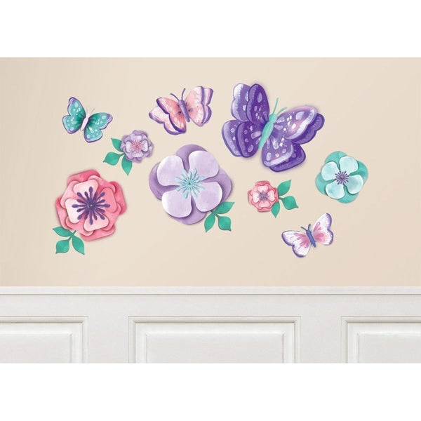 Flutter Floral Paper Wall Decoration