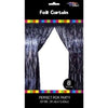 Foil Backdrop Curtain - 3' X 8' Black