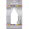 Foil Backdrop Curtain - 3' X 8' Silver