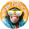 Foil Balloon - Birthday Smilin' Chimp