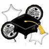 Foil Balloon - Bouquet Congrats Grad Pennant White