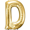 Foil Balloon - Jumbo Gold Letter D