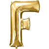 Foil Balloon - Jumbo Gold Letter F