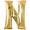 Foil Balloon - Jumbo Gold Letter N