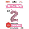 Foil Balloon - Jumbo Number Light Pink 2