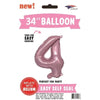 Foil Balloon - Jumbo Number Light Pink 4