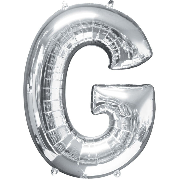 Foil Balloon - Jumbo Silver Letter G