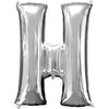 Foil Balloon - Jumbo Silver Letter H