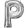 Foil Balloon - Jumbo Silver Letter P