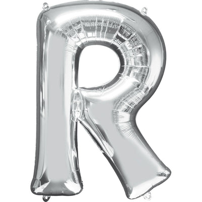 Foil Balloon - Jumbo Silver Letter R
